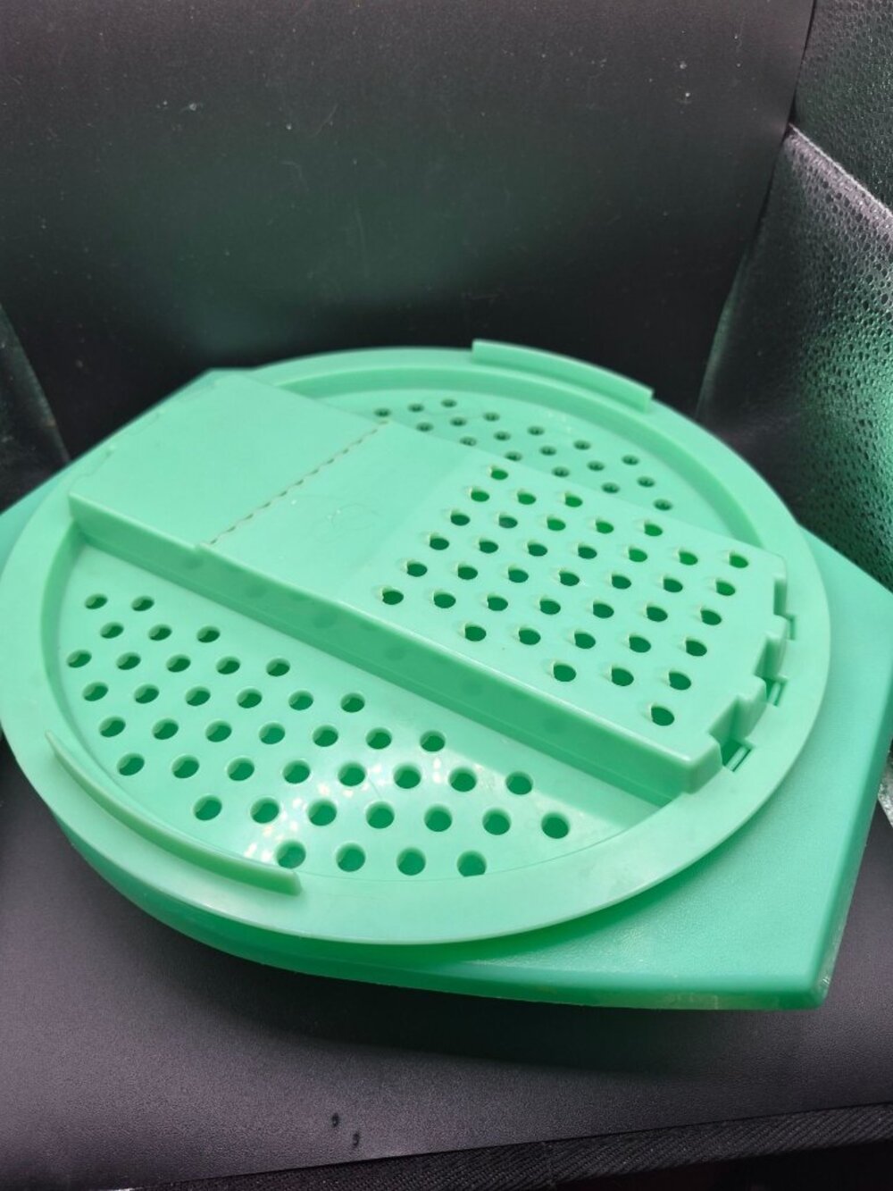 Tupperware Green Grater Bowl Set With Strainer & Slicer - Replacement Part 786-8